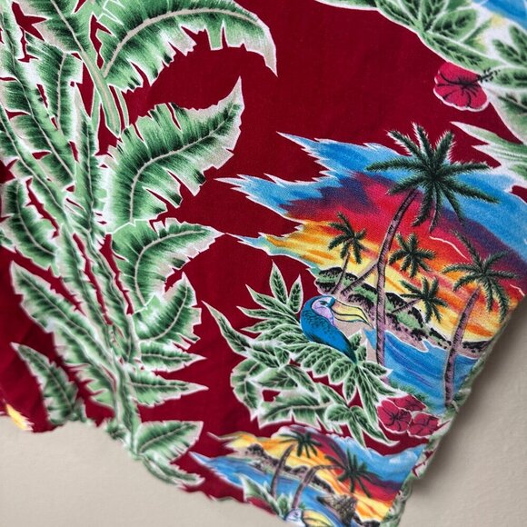 *VINTAGE* PINEAPPLE CONNECTION Hawaiian Hawaii Aloha Tropical Shirt Size XL - Picture 5 of 9